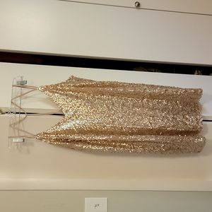 Gold sequin dress